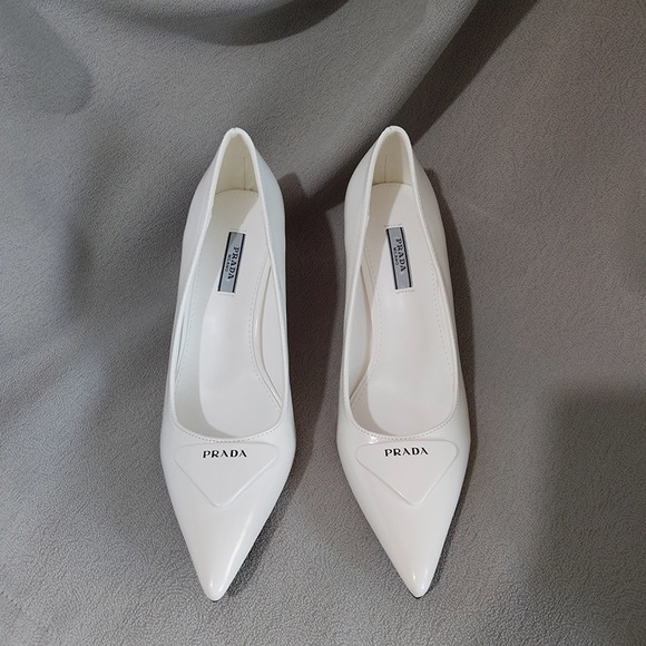 Prada White High Heels - Picture 1 of 6